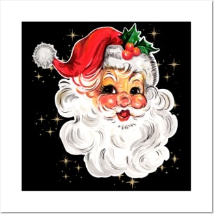 Retro Santa Clause Posters and Art
